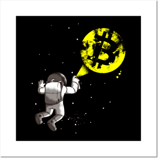 funny - crypto – Bitcoin to the moon Posters and Art